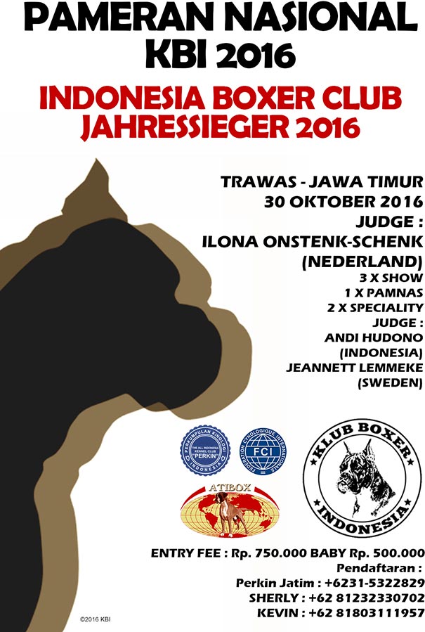 Pameran Nasional Anjing Boxer 2016
