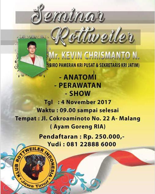 Seminar Anjing Rottweiler