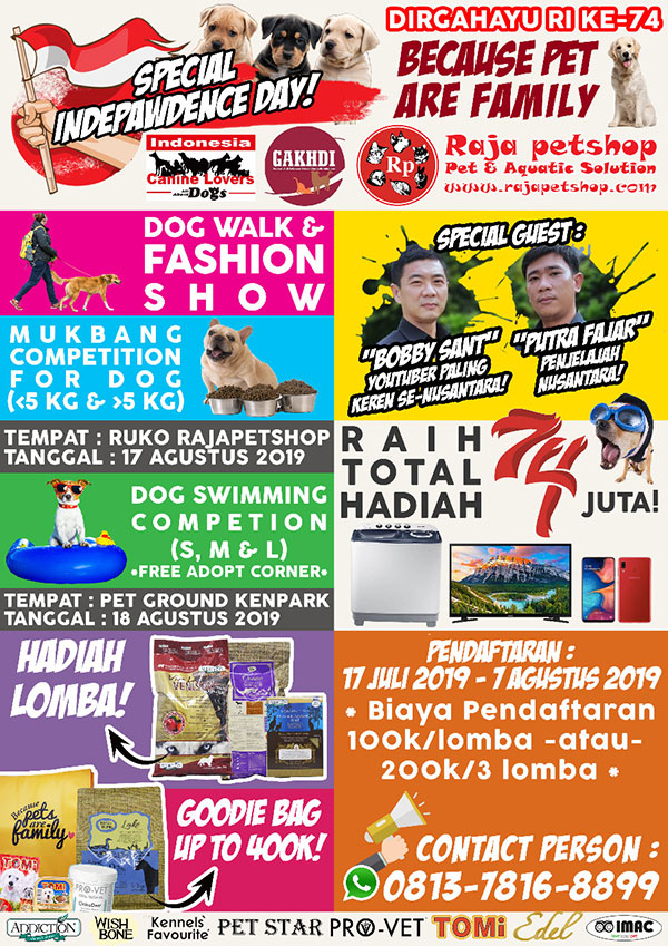 Special Indepawdence Day - Raja Petshop Surabaya