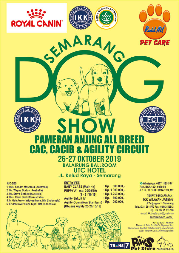 INTERNATIONAL SEMARANG DOG SHOW & AGILITY
