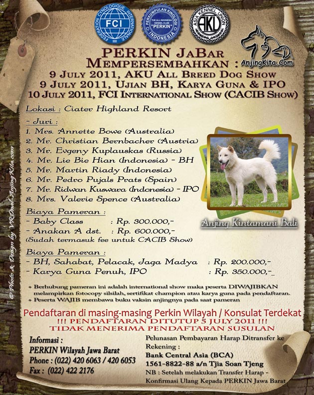 Perkin Jabar International All Breed Dog Show
