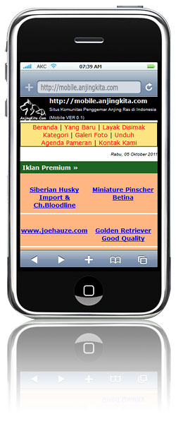AnjingKita.com Versi Mobile