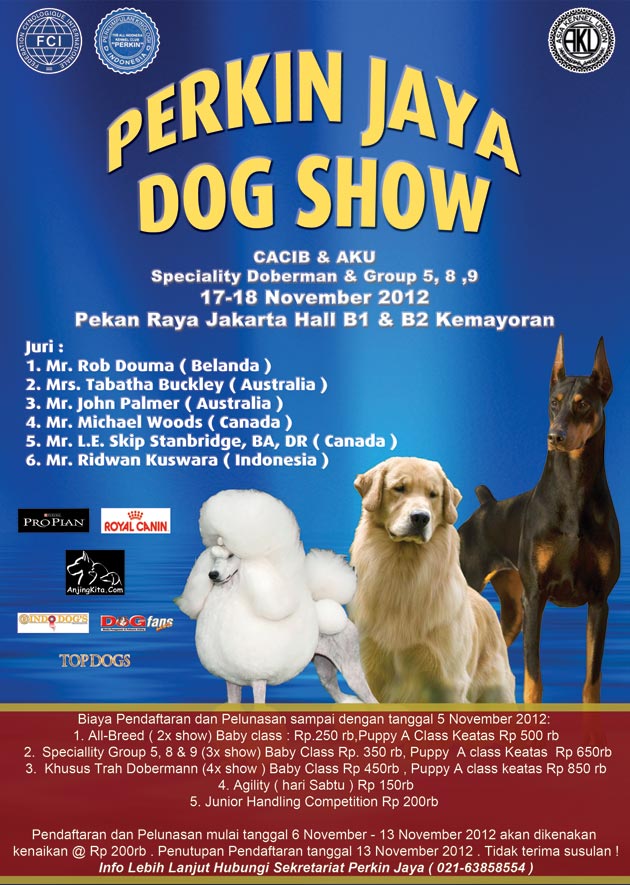 ​Pameran Anjing Cacib & AKU + Sp.Dob & Grup 5, 8 & 9 Perkin Jaya