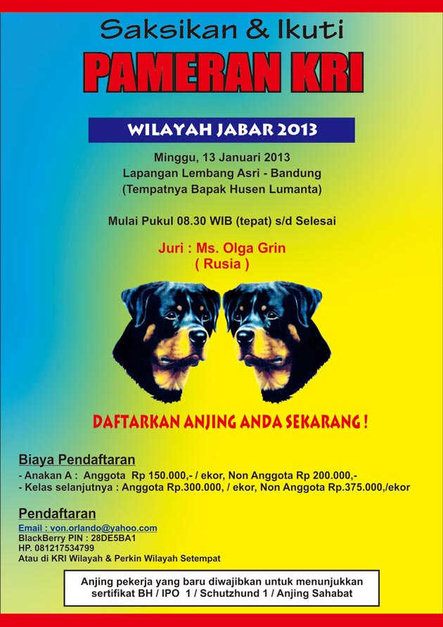 Pameran Rottweiler KRI Jabar 2013
