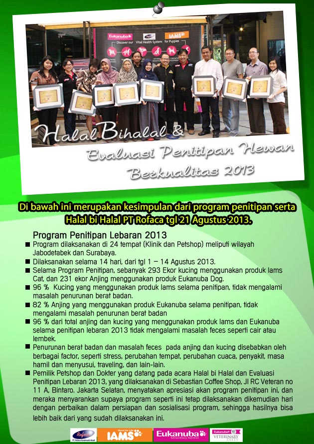 Program Penitipan Lebaran 2013 PT Rofaca