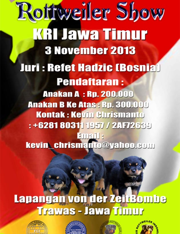 Pameran Rottweiler KRI Jatim