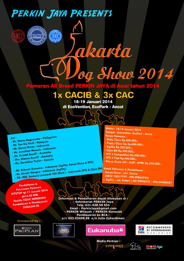 Pameran Anjing : The Jakarta Dog Show 2014