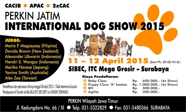 Perkin Jatim International Dog Show 2015