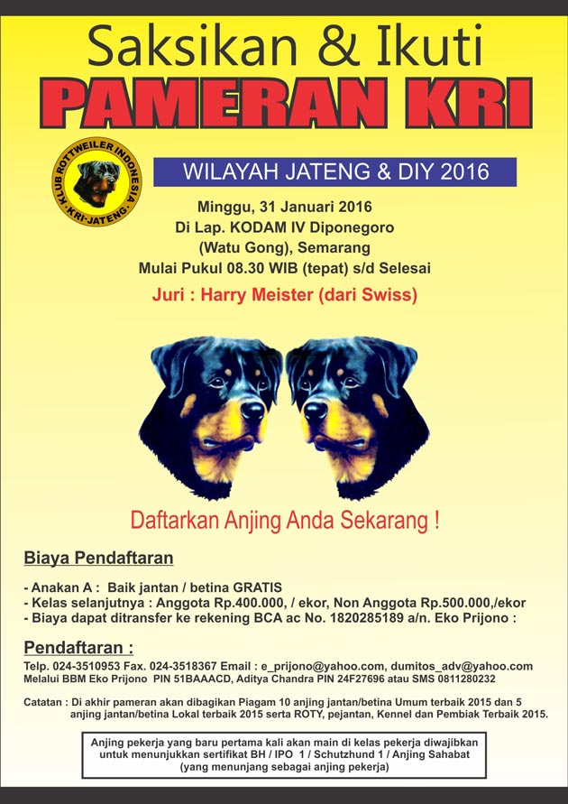 Pameran Rottweiler Semarang