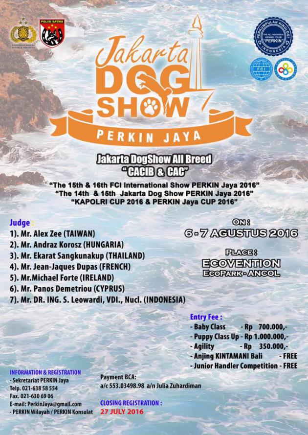 Pameran All Breed The JAKARTA Dog Show PERKIN Jaya